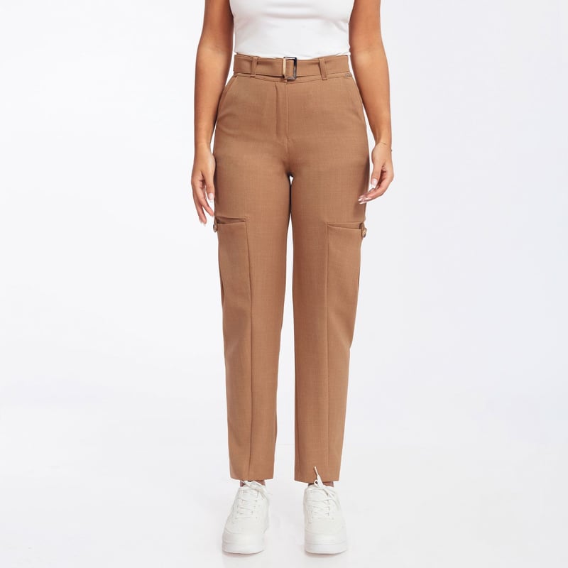 Pantalon con cinturon mujer sale