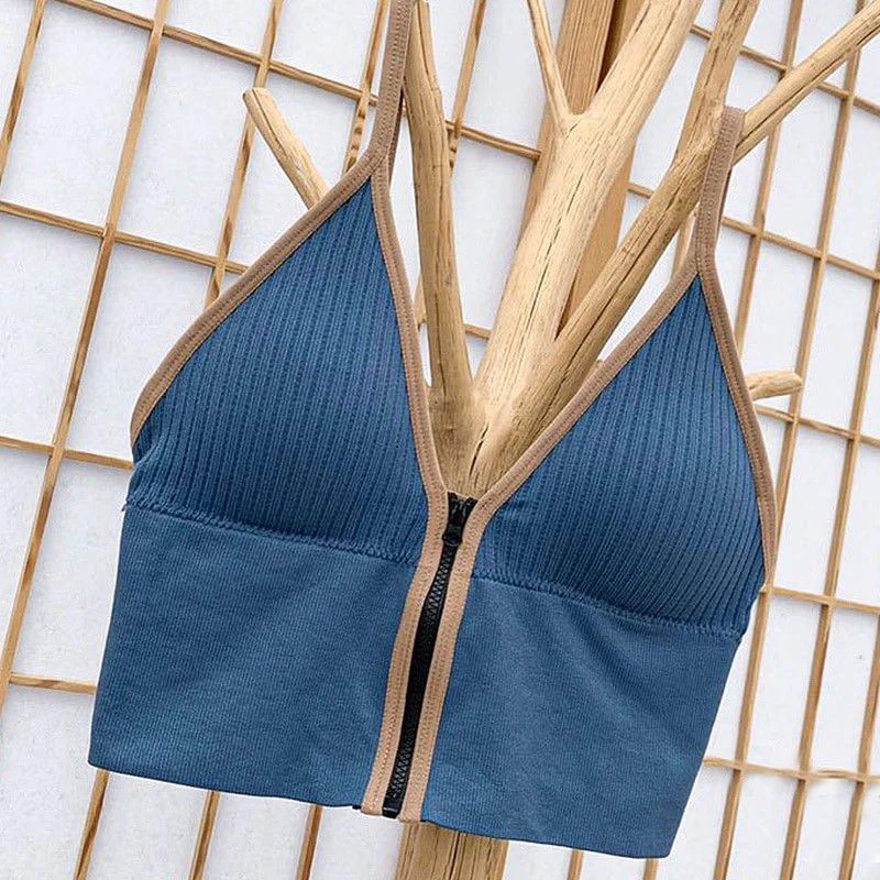 Bralette Sosten Sujetador Mujer Top con cierre Sexy