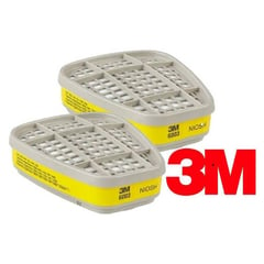 3M - Cartucho 6003 Para Vapores Orgánicos Niosh (1 Par)