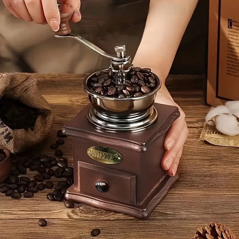 Molinillo De Café Manual - Clásico Y Portátil (¡Café Fresco En Cualquier Lado!)