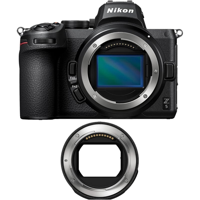 NIKON - Cuerpo de cámara digital Nikon Z5 con adaptador de montaje FTZ