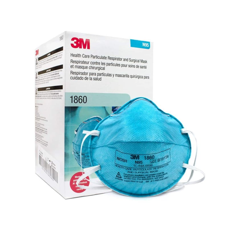 3M - RESPIRADOR N95  MASCARILLA QUIRÚRGICA 3M 1860