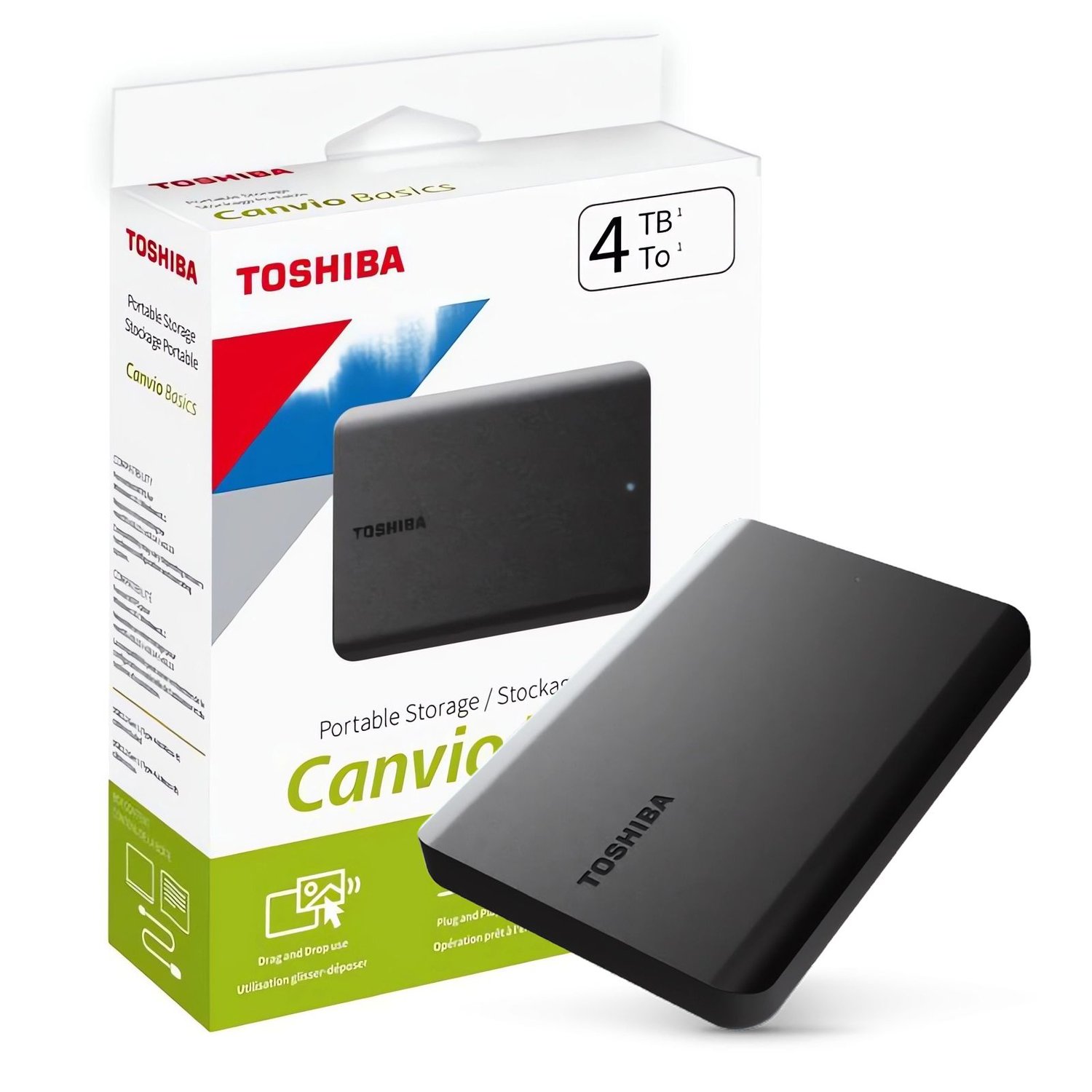 Disco Duro Externo Toshiba Canvio Basics Usb 3.0 Negro 4 Tb TOSHIBA |  falabella.com