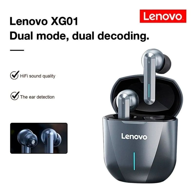 LENOVO - AUDIFONO GAMER Lenovo XG01 BT 5.0 Auriculares Inalambricos ORIGINAL