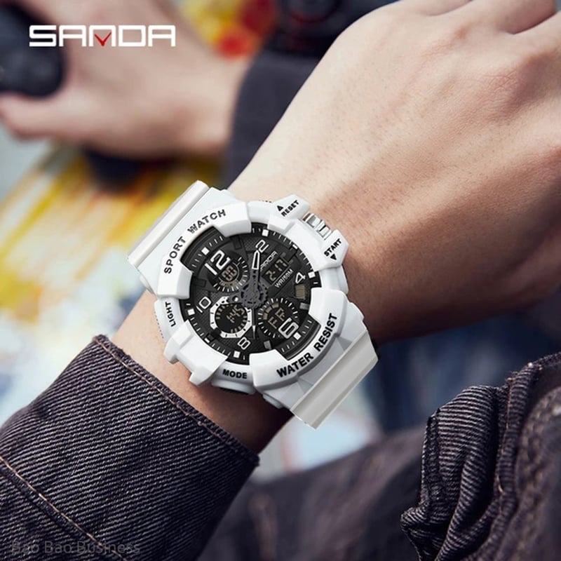 Reloj blanco hombre deportivo hotsell