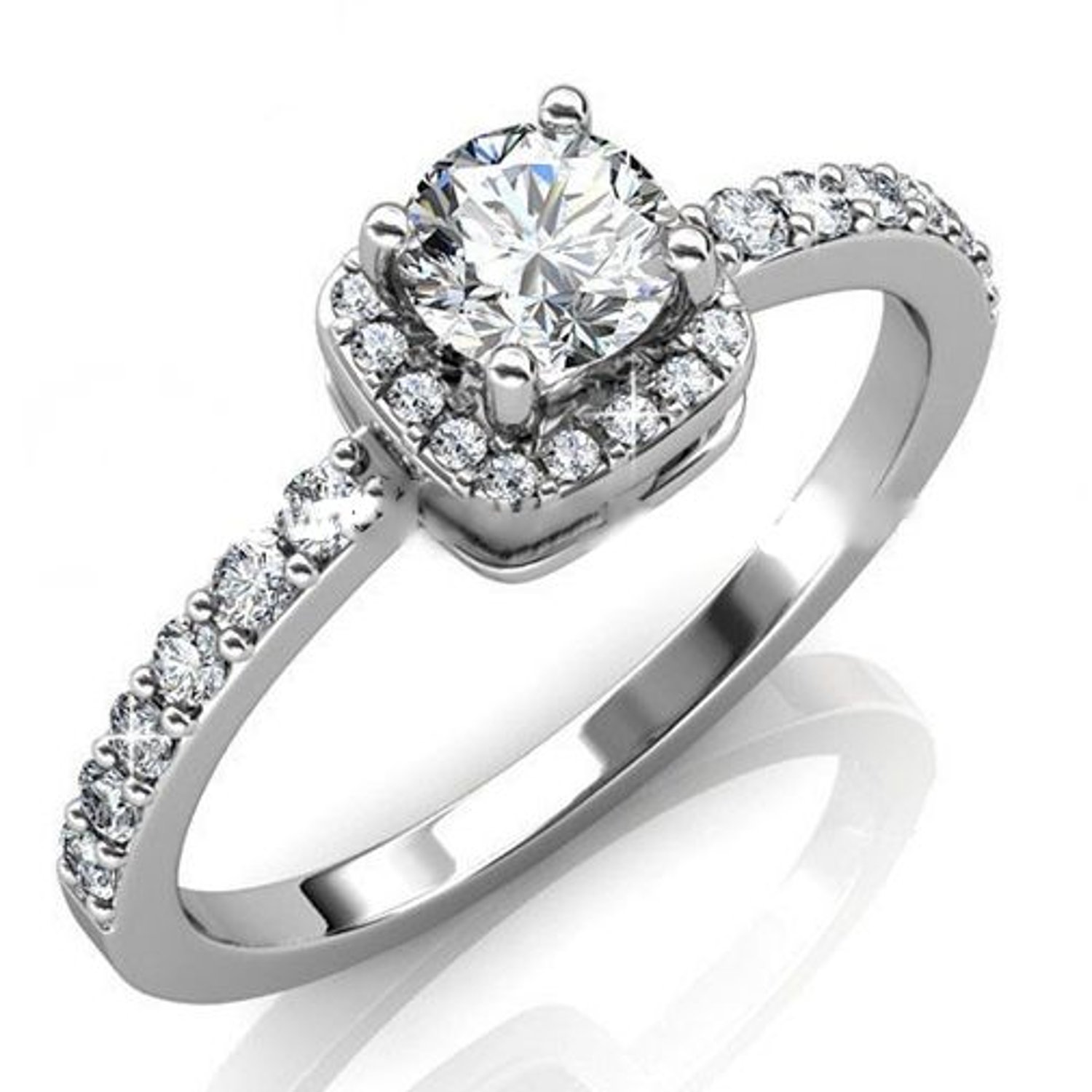Anillo compromiso swarovski oro blanco shop