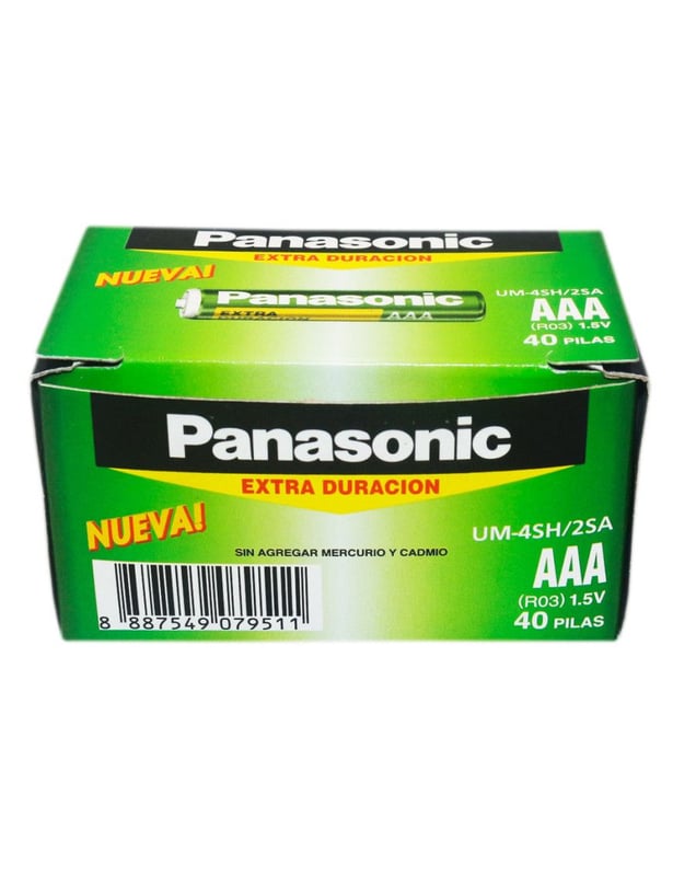 PANASONIC - PILAS PANASONIC AAA  CAJA X 40 UNIDADES