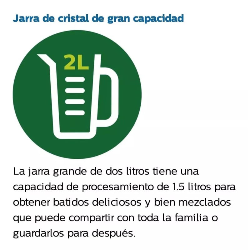 Licuadora Metalica Philips 1400 W De Alta Velocidad Hr3652 PHILIPS falabella