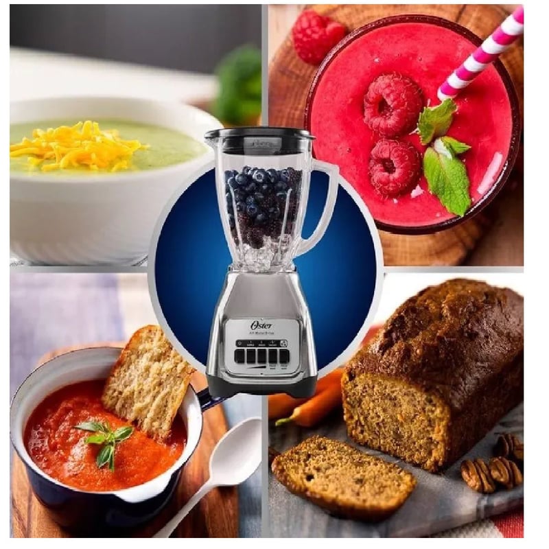 Licuadora Oster 550w Silver Con Vaso De Vidrio Blstkagnpb PHILIPS falabella