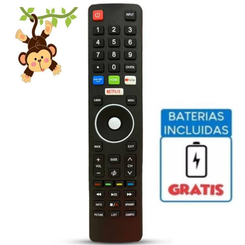 Control Remoto Hyundai Smart tv Grande Con Netflix directo Pilas ...