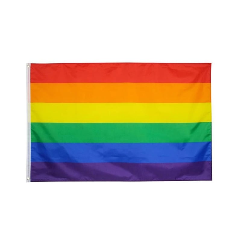 GENERICO - Bandera LG-TB arco iris 90cm X 150cm Calidad A1