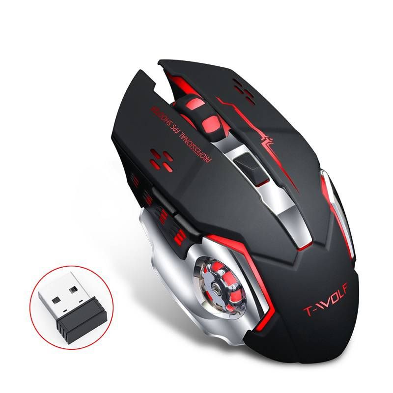 Mouse Gamer Recargable Inalambrico Luz RGB - TWOLF T WOLF | falabella.com