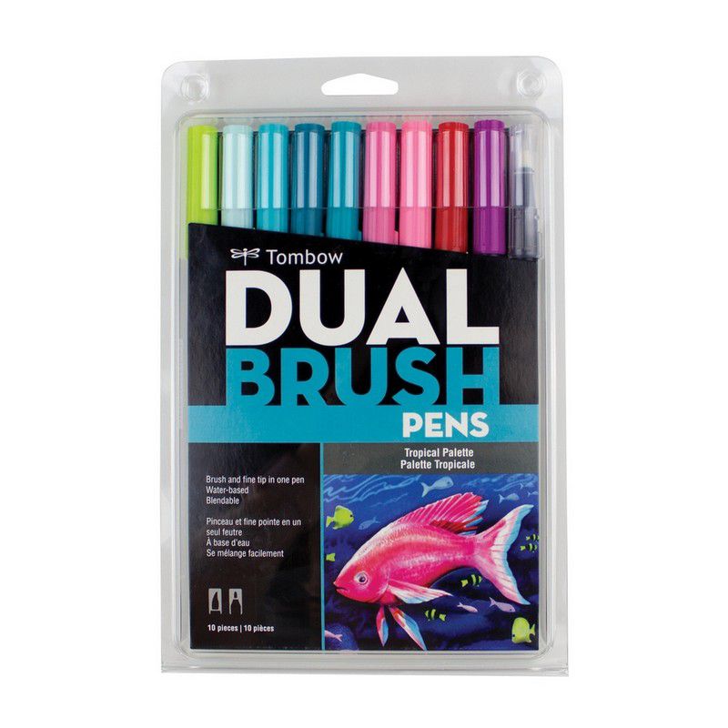Tombow ABT Dual Brush Pen - Pastels Colours (Pack of 12