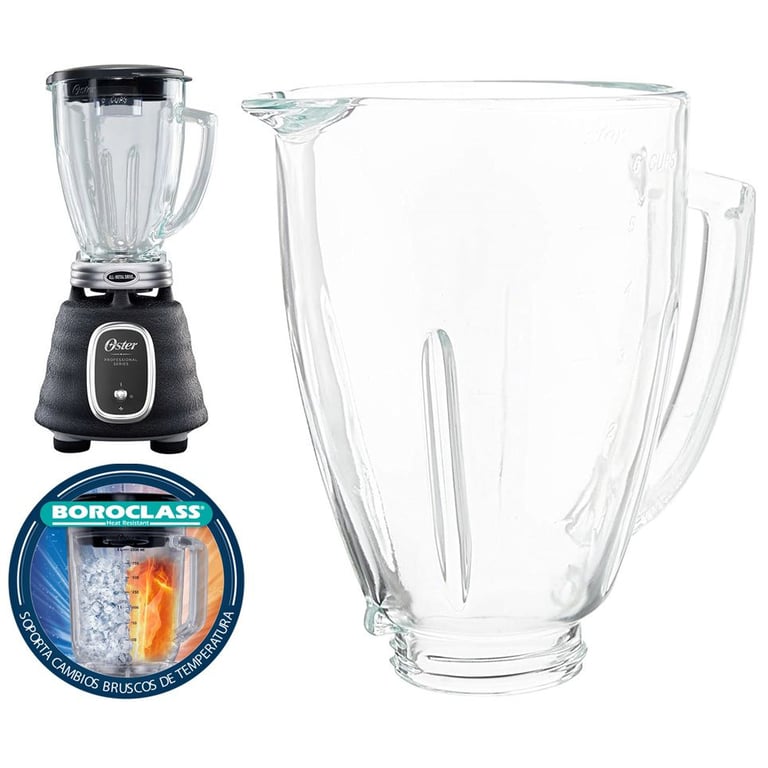 Vaso de Vidrio Redondo Refractorio Para Repuesto Monterrey Granel OSTER falabella