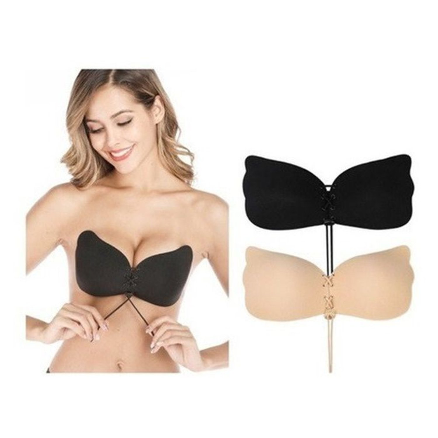 Brasier Push up Invisible Mariposa Levanta Busto Dama Invisible IMPORTADO MC falabella