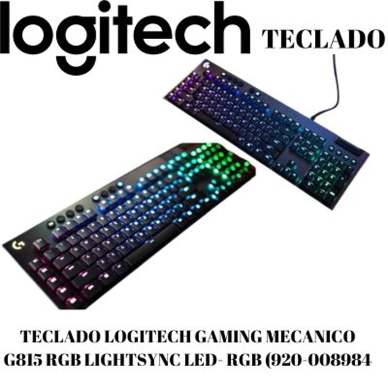 LOGITECH - TECLADO LOGITECH GAMING MECANICO G815 RGB LIGHTSYNC LED- RGB 920-008984