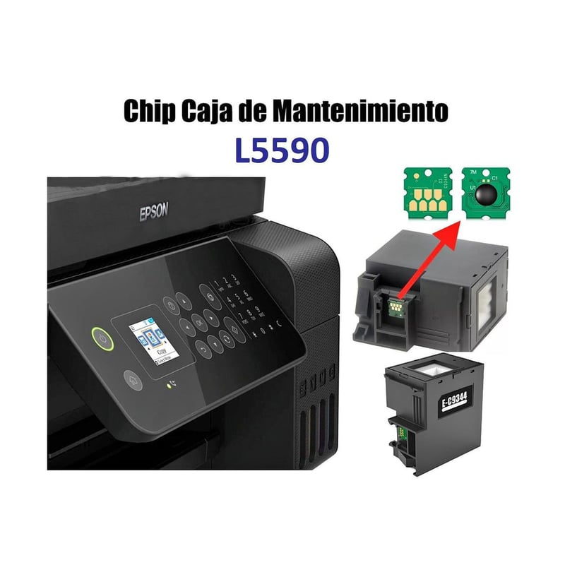 GENERICO - Chip COMPATIBLE Caja De Mantenimiento L5590 L5590 Impresora EPSON