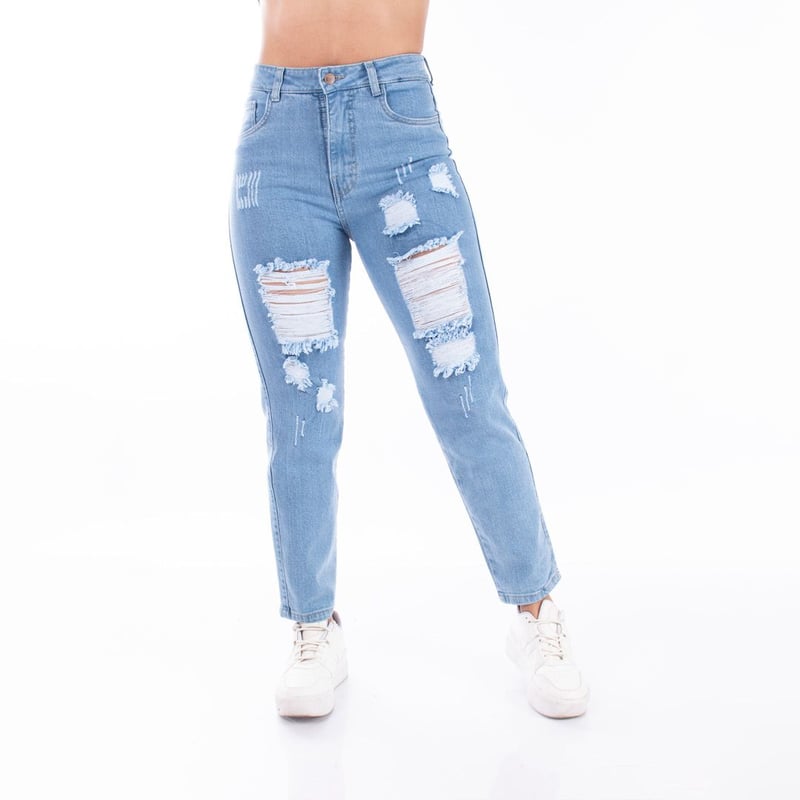 Pantalon rasgado de mujer hotsell