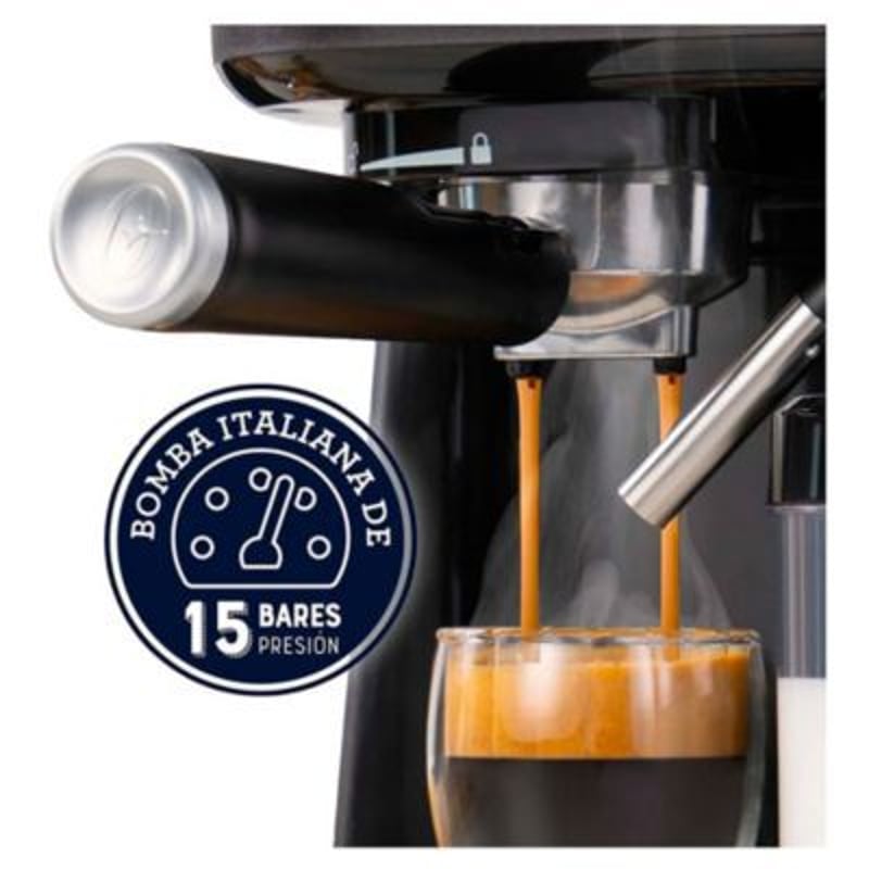 OSTER - Cafetera Oster para Espresso y Capuccino BVSTEM5501B Negro