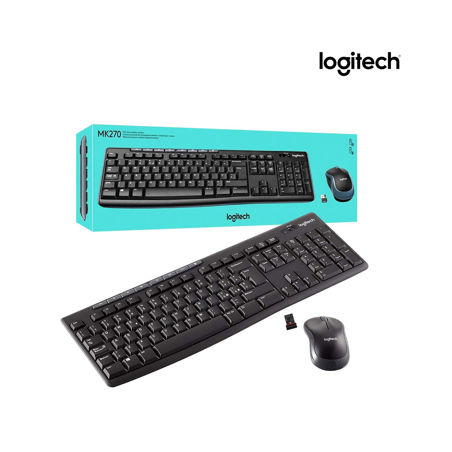 Kit de teclado y mouse logitech shop