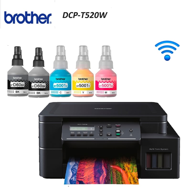 BROTHER - Impresoral Brother DCP-T520W Multifuncional Wifi Brother DCPT520