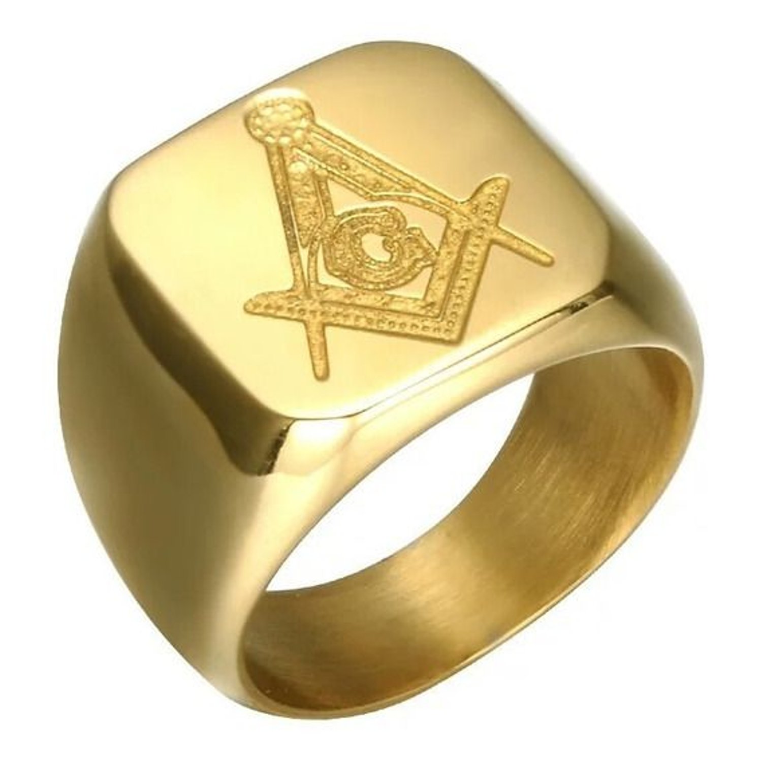 Anillos de acero inoxidable para hombres Mason