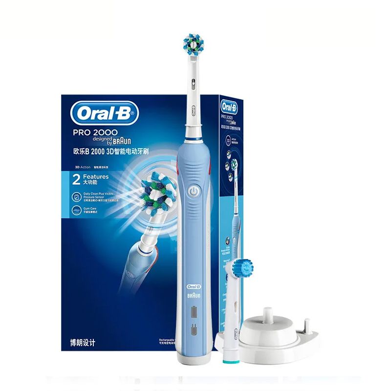 Cepillo De Dientes Eléctrico Oral B Pro 2000 - Azul ORAL B | falabella.com