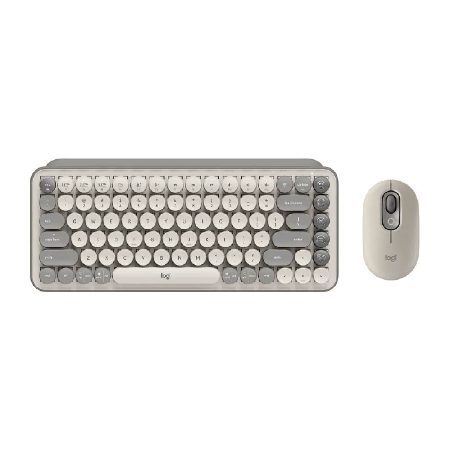 Teclado Logitech Mouse Pop Mist Sand Gray 910 006648 920 011518 LOGITECH falabella