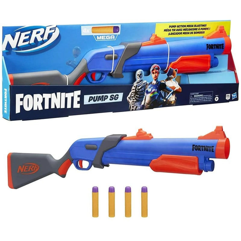 Lanzador Nerf Fortnite Pump SG Lanzador Mega de Bombeo NERF falabella