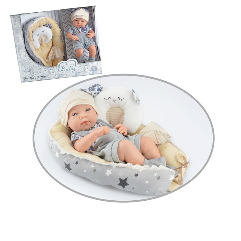 Munecas Baby So Lovely Bebe Recien Nacido Con Moises GENERICO falabella