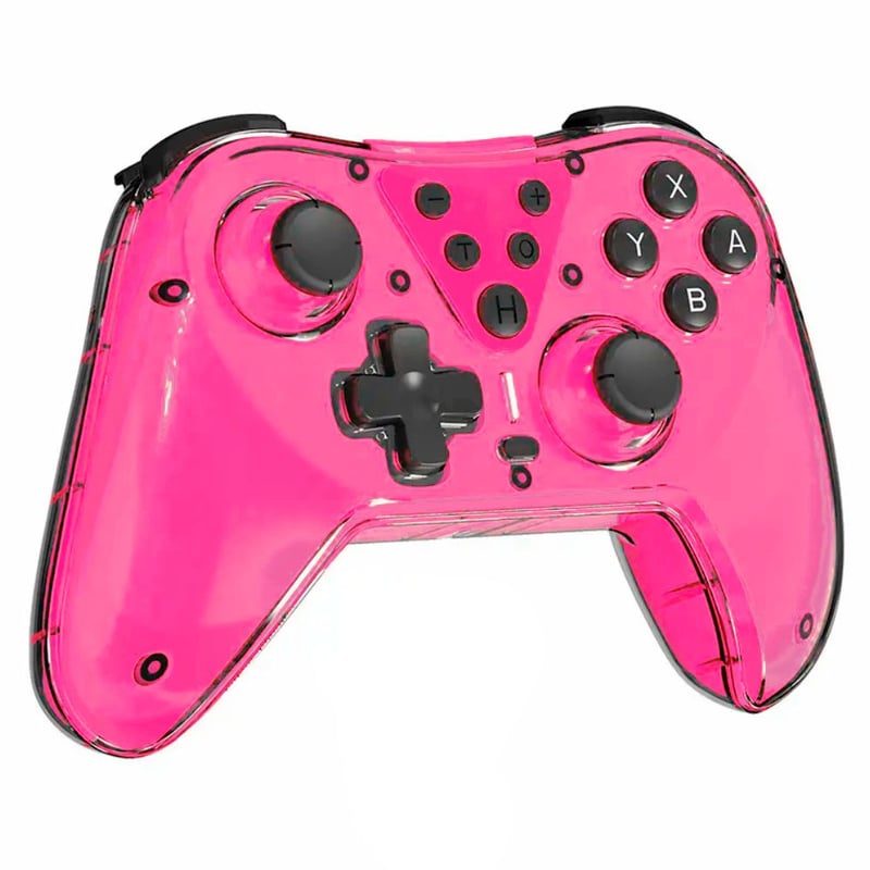 Mando Switch Pro Control Inalámbrico Para PC Control Bluetooth Rosado