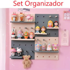 GENERICO - Organizador de Juguetes y Accesorios Kawaii Set 4 Piezas