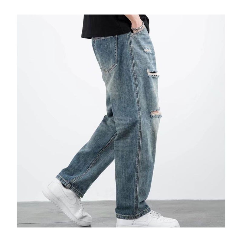 pantalones jeans de hombre disenos de jeans rotos de moda para