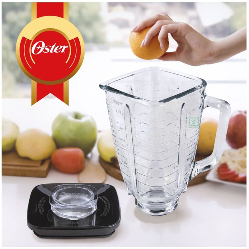 Vaso Oster Pyrex Cuadrado Clasico con Tapa Sodimac Peru