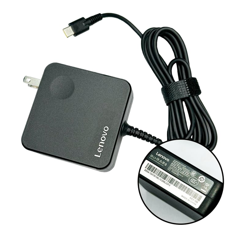Cargador Original Lenovo 45W USB-C (20V 2.25A) | Adaptador De Corriente Genuino Para Laptops | - Tecnologia Reacondicionada