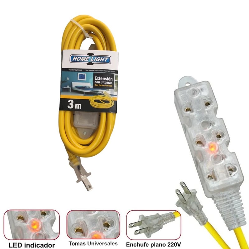 Cable De Extensión Para Exteriores De 50 Pies, Cable