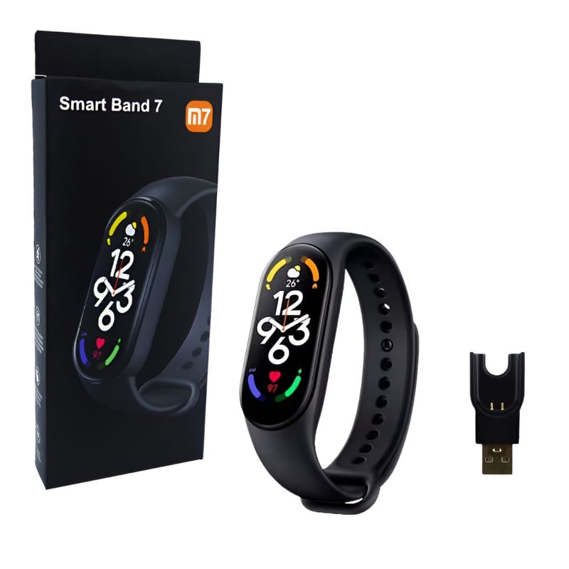 Smartband M7 con Presion arterial y oximetro nueva version 2024 Negro OEM falabella