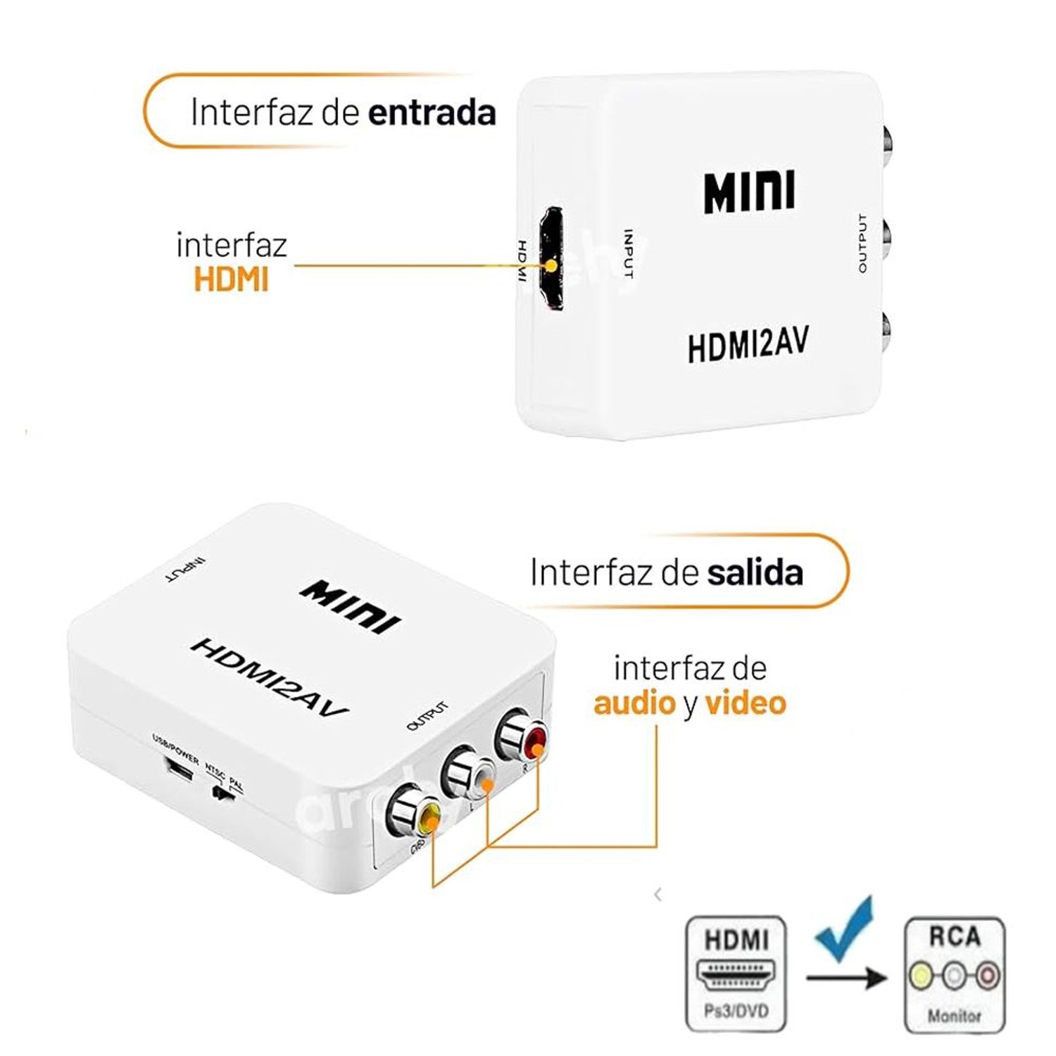 Mini convertidor hdmi shop
