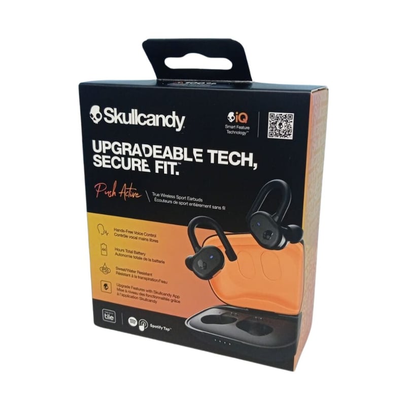 SKULLCANDY - Audífono Bluetooth Skullcandy Push Active IP55 con control por voz -BK