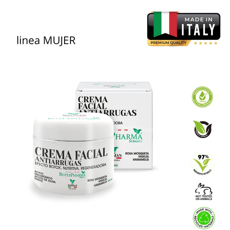 CREMA ANTI-AGE Efecto Botox ACIDO HIALURONICO ITALIA 50 ml BOTEXPHARMA ...