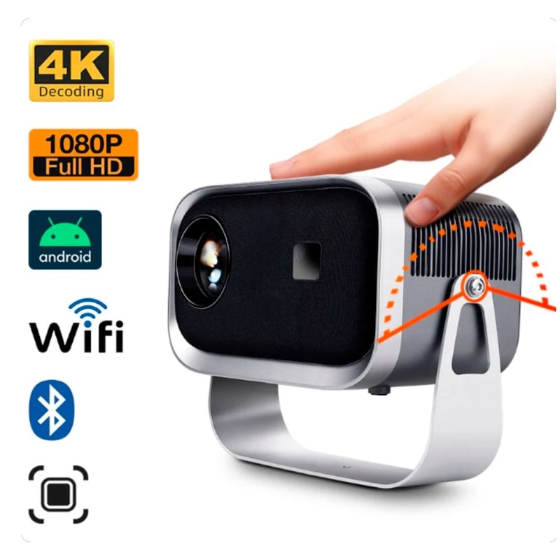 Proyector Android 4k Link Max 150 Pulgadas Portatil 360° HD SEISA ...