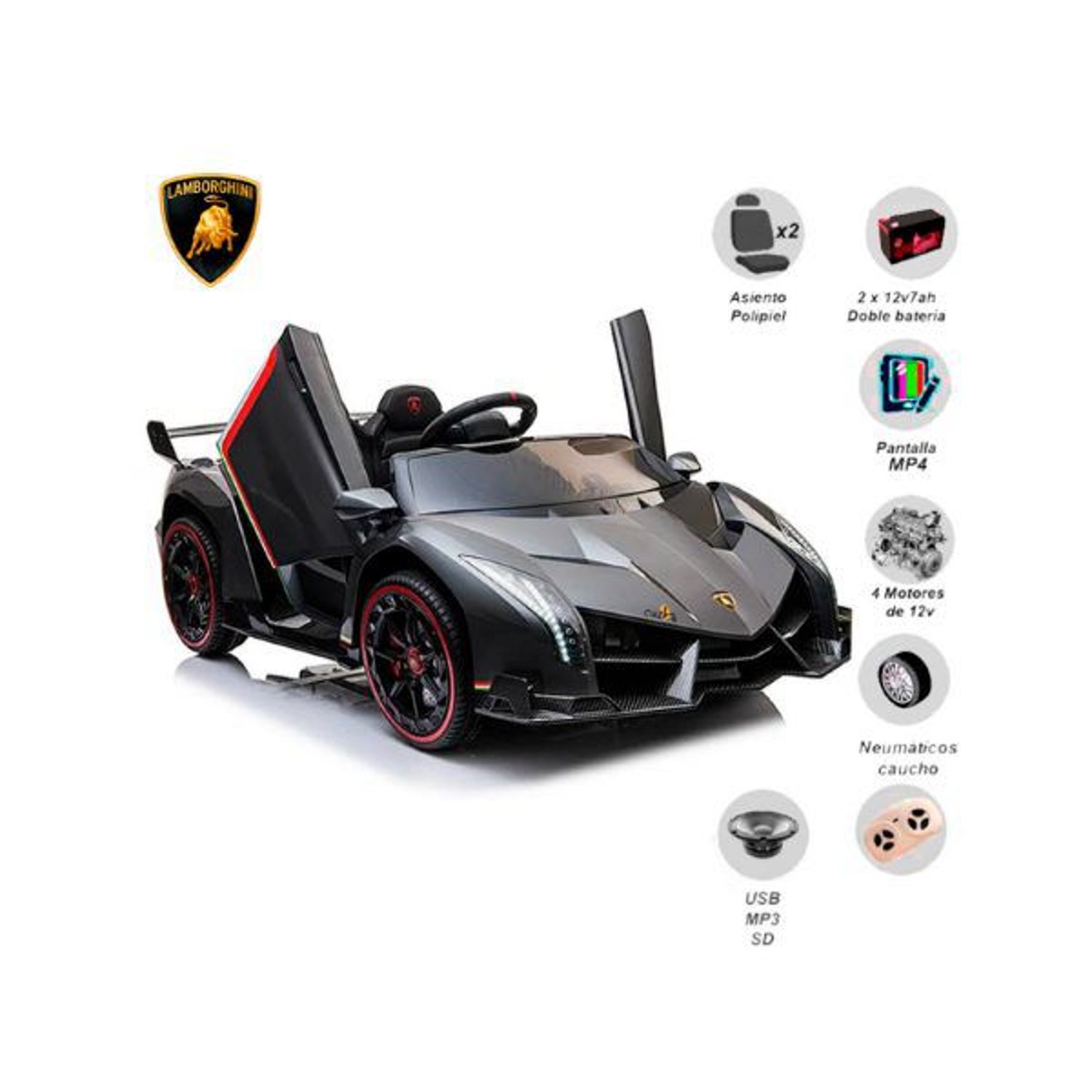 Coche bateria lamborghini new arrivals