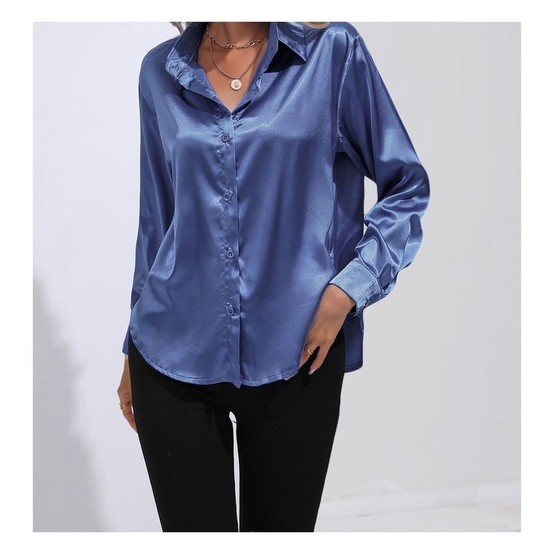 Blusa con solapa shop