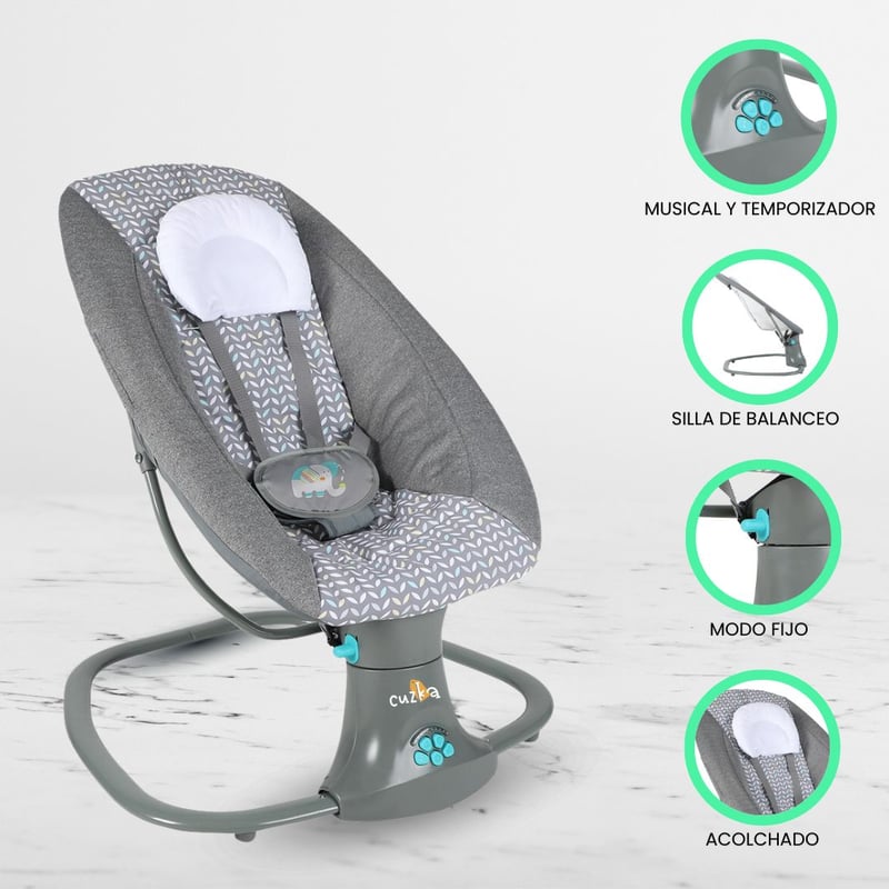 INFANTI - Silla Nido 3 en 1 INFANTI «DELUXE» Gray