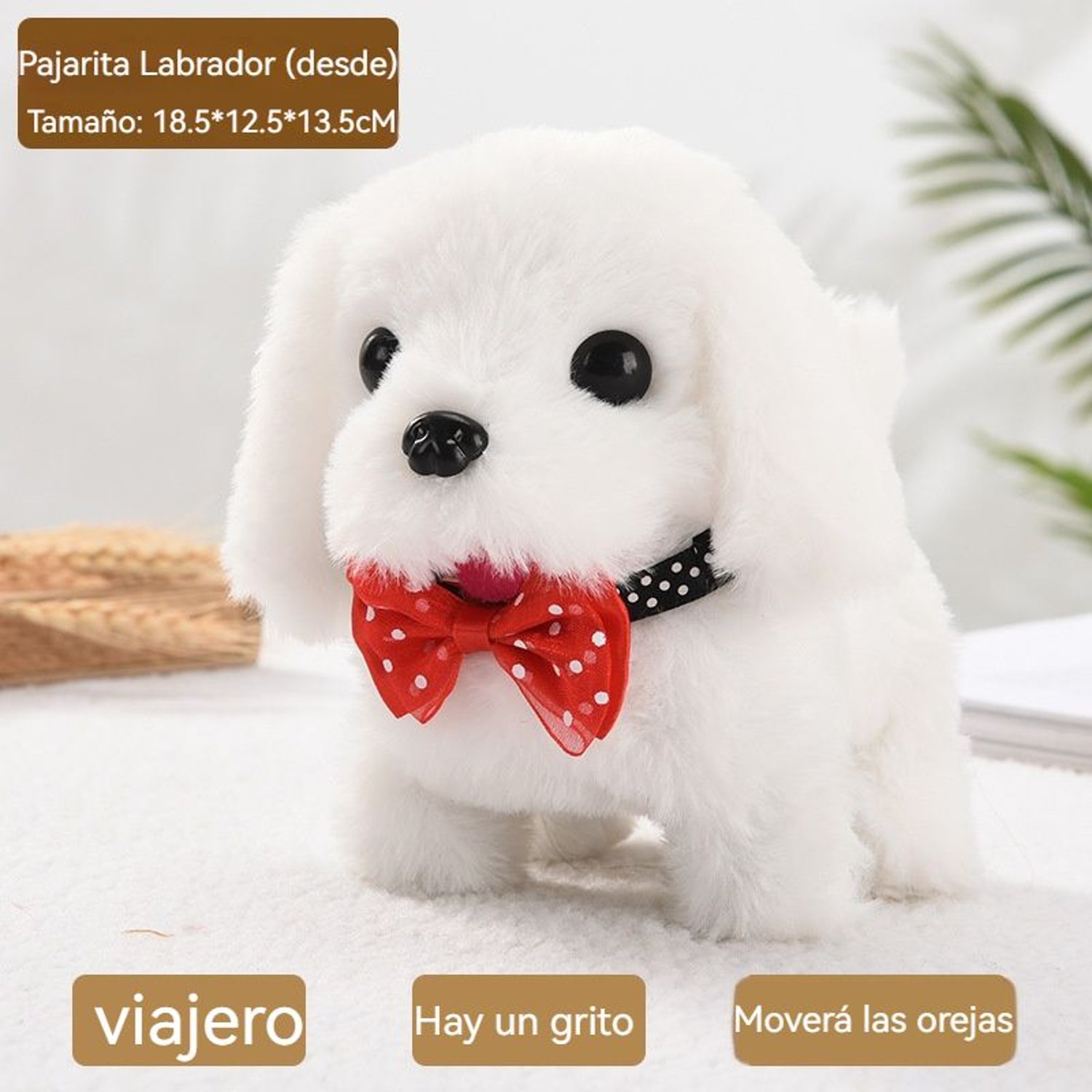 Perro de peluche que fashion se mueve