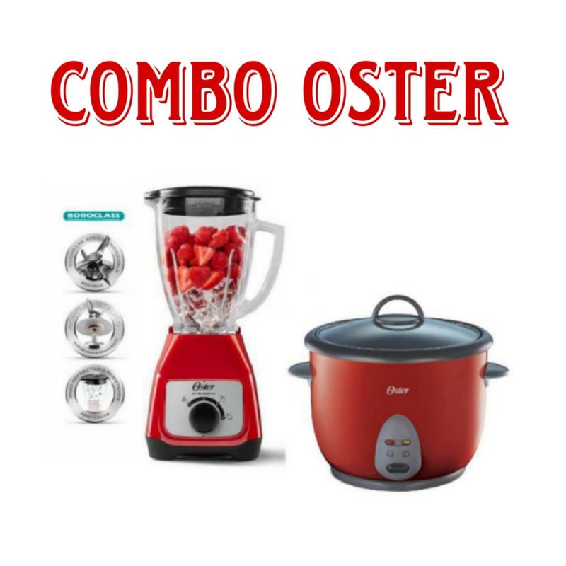 OSTER - Combo OSTER Olla Arrocera y licuadora BLSTKAGRRD