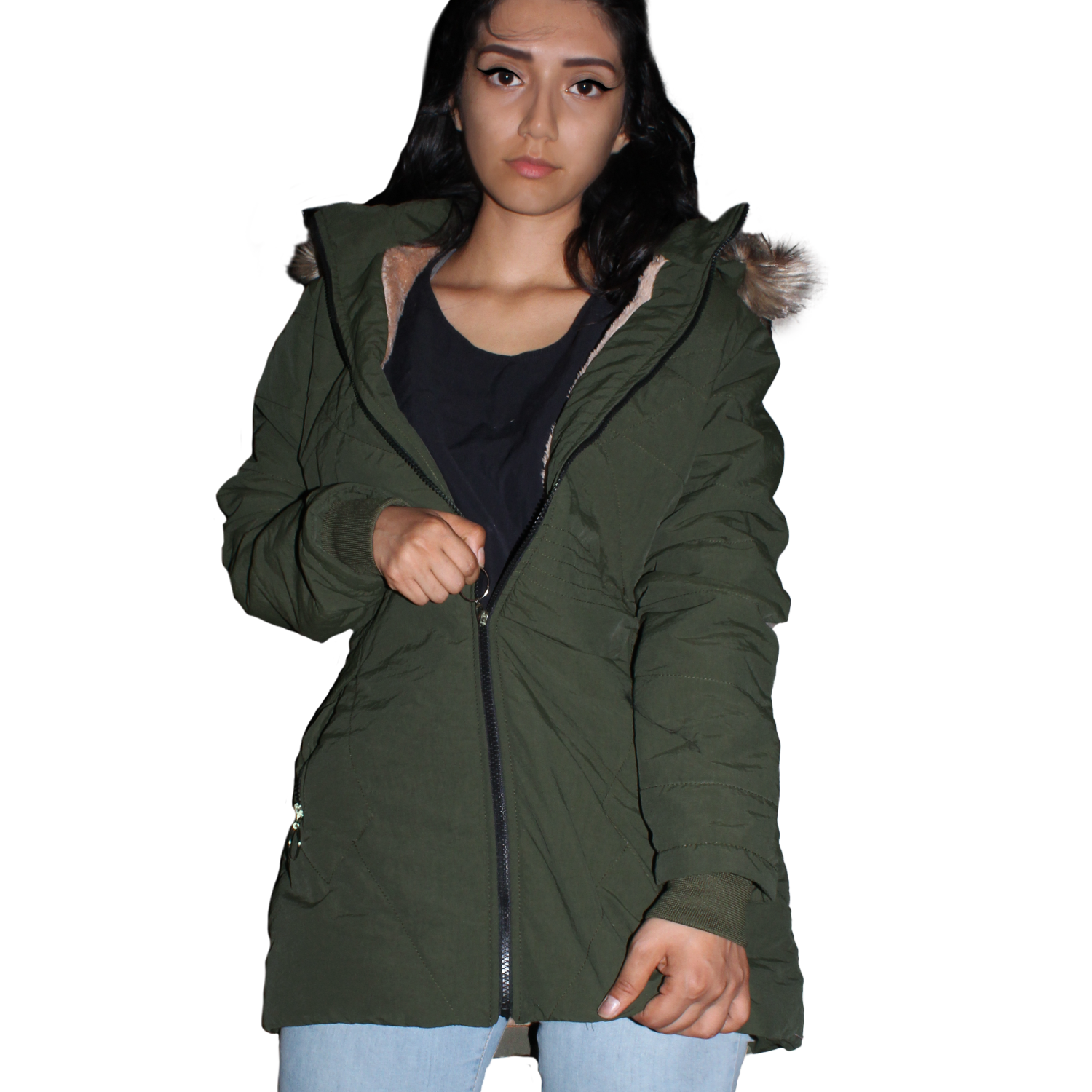 Casaca Parka Abrigo de Invierno para Mujer