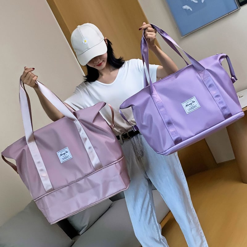 Bolso de viaje y entrenamiento plegable para mujer impermeable