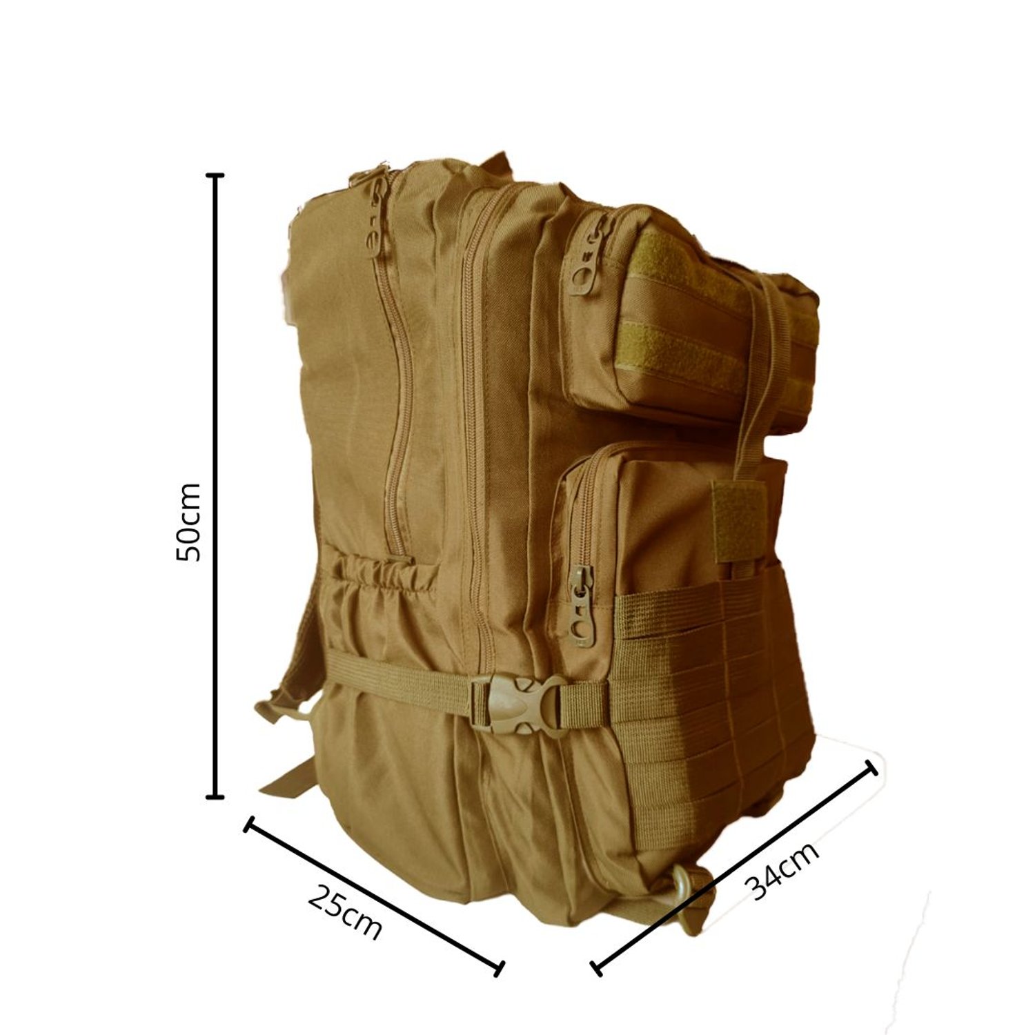 Mochila Tactica Tipo Militar Grande De 45 Litros Camping M1 GENERICO falabella