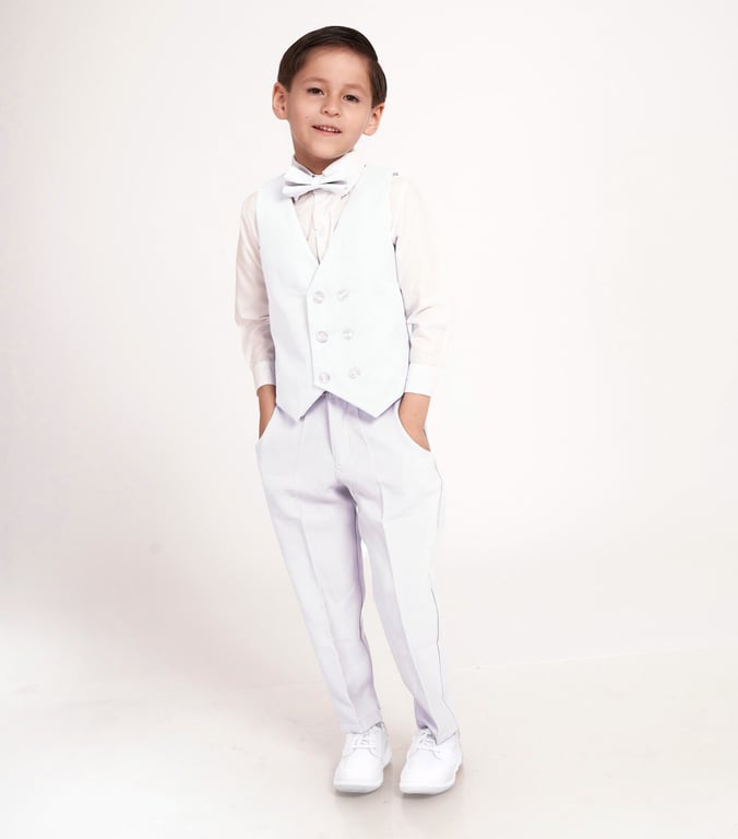 Conjunto traje formal nino bautizo blanco